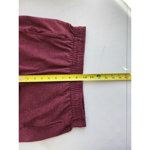 NOBULL Shorts Mens Medium Red Heather Athletic Training Lined Drawstring Pockets - Picture 11 of 13